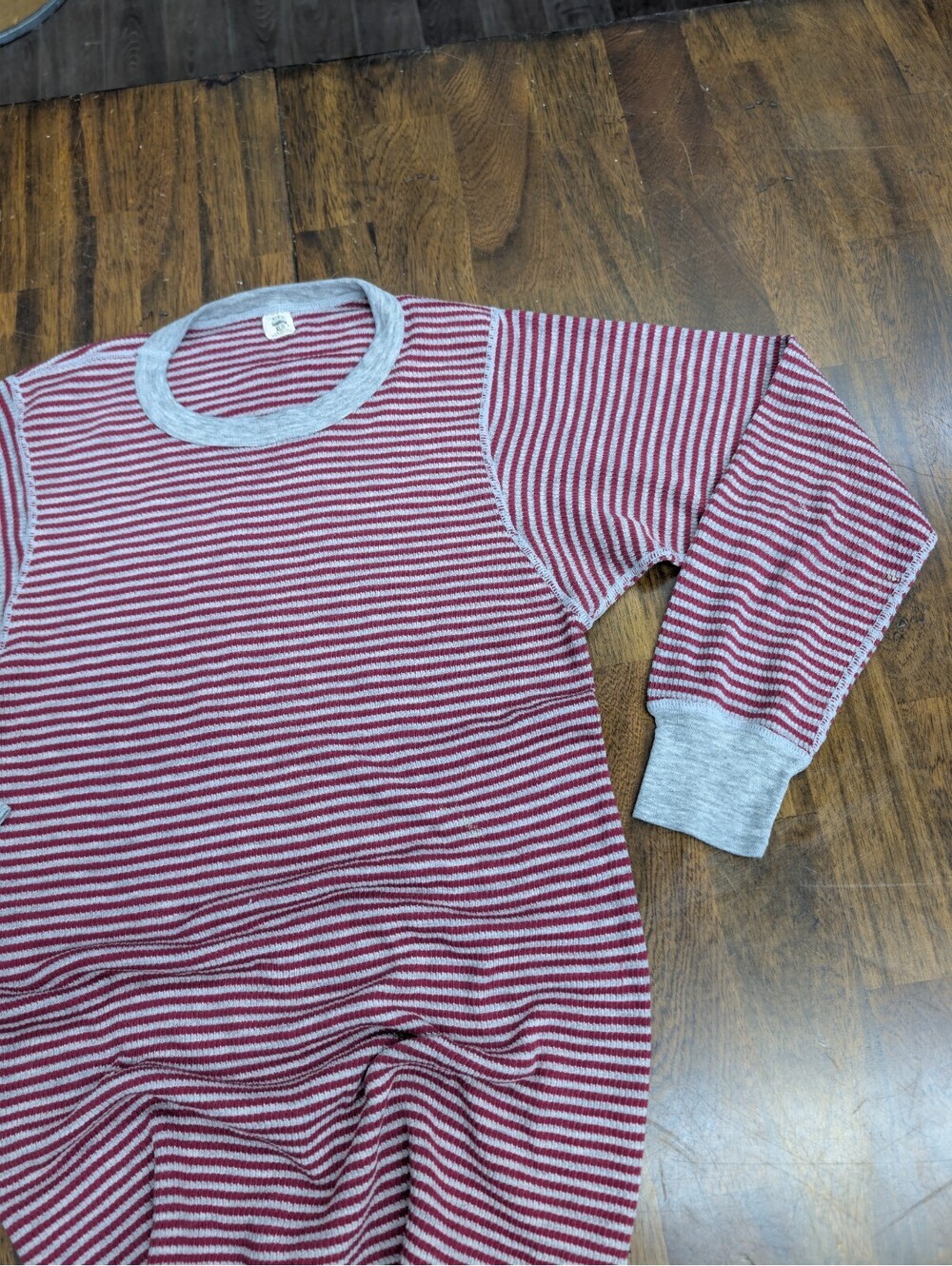 Duofold Double Layer Thermal Shirt Men XL Striped Base Layer